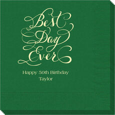 Whimsy Best Day Ever Napkins
