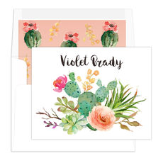 Desert Blooms Folded Note Cards