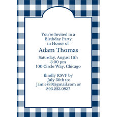 Gingham Invitations