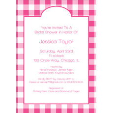 Gingham Invitations