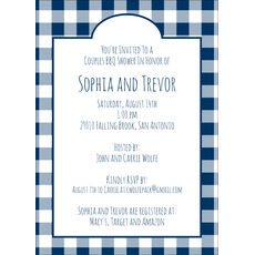 Gingham Invitations