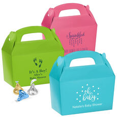 Design Your Own Baby Shower Gable Favor Boxes