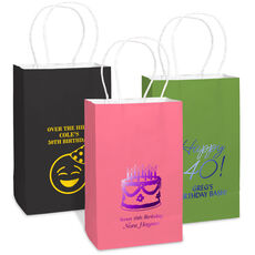 Design Your Own Birthday Medium Twisted Handled Bags