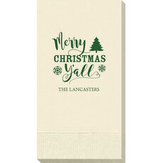 Merry Christmas Y'all Guest Towels