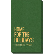 Home For The Holidays Linen Like Guest Towels