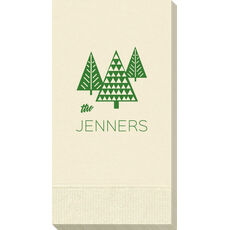 Modern Trees Guest Towels