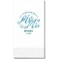 Mr. and Mrs. Best Wishes Guest Towels