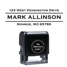 Banner Name Self-Inking Stamp