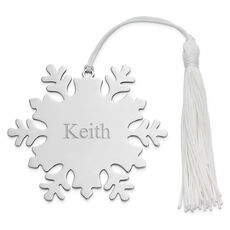 Personalized Snowflake Metal  Ornament