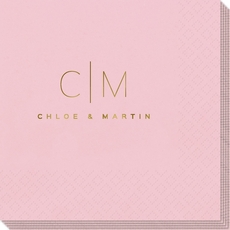 Duogram Initials Napkins