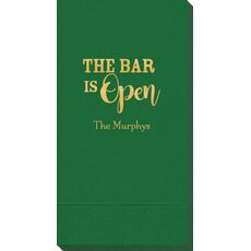 The Bar Is Open Guest Towels