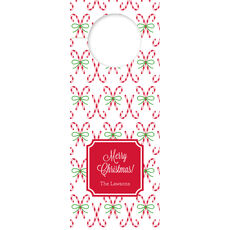 Candy Canes Wine Tags