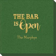 The Bar Is Open Linen Like Napkins