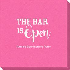 The Bar Is Open Linen Like Napkins
