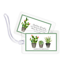 Southwest Potted Garden Luggage Tags