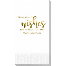Bridal Shower Wishes Guest Towels