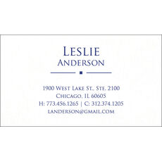 Square Motif Letterpress Contact Cards