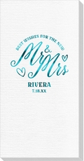 Mr & Mrs Best Wishes Luxury Deville Guest Towels