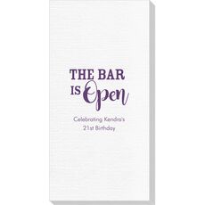 The Bar is Open Luxury Deville Guest Towels