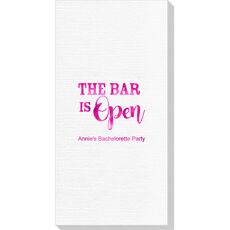 The Bar is Open Luxury Deville Guest Towels