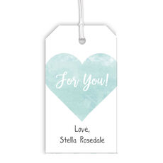 Watercolor Heart Hanging Gift Tags