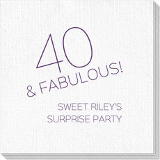 40 & Fabulous Luxury Deville Napkins