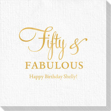 Fifty & Fabulous Luxury Deville Napkins