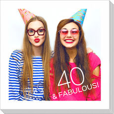 40 & Fabulous Photo Napkins