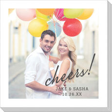 Cheers Script Photo Napkins