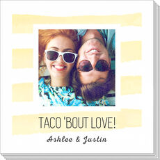 Pick Your Watercolor Stripes Photo Napkins