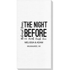 The Night Before Luxury Deville Guest Towels