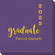 Graduate and Year Graduation Napkins