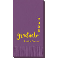 Graduate and Year Graduation Guest Towels