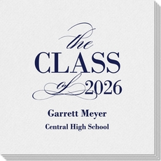 Classic Class of Graduation Linen Like Napkins