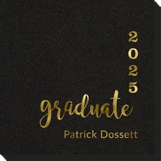 Graduate and Year Graduation Linen Like Napkins