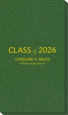 Bold Class of Graduation Linen Like Guest Towels