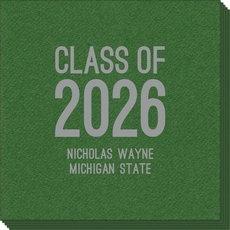 Proud Class of Graduation Linen Like Napkins