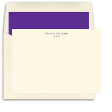 Petite Squares Flat Note Cards - Raised Ink