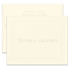 Frame Coventry Folded Note Cards - Embossed