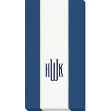 Navy Bandol Stripe Caspari Guest Towels