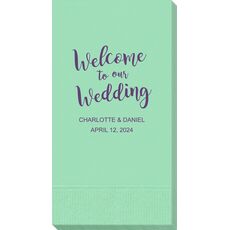 Welcome to our Wedding Guest Towels