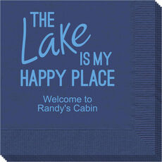 The Lake is My Happy Place Napkins