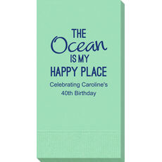The Ocean is My Happy Place Guest Towels