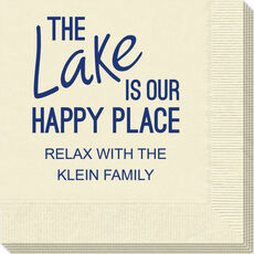 The Lake is Our Happy Place Napkins