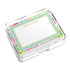 Custom Tropical Garden Top Border 4x3 Post-it® Notes