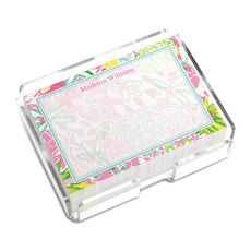 Custom Tropical Garden Top Border 4x3 Post-it® Notes