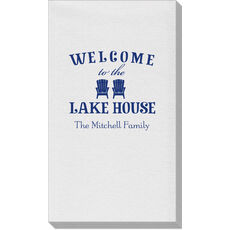 Welcome to the Lake House Linen Like Guest Towels