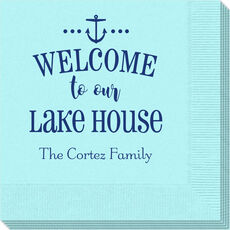 Welcome to Our Lake House Napkins