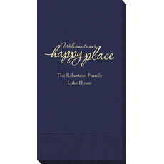 Welcome to Our Happy Place Guest Towels