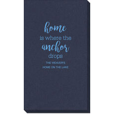 Home is Where the Anchor Drops Linen Like Guest Towels